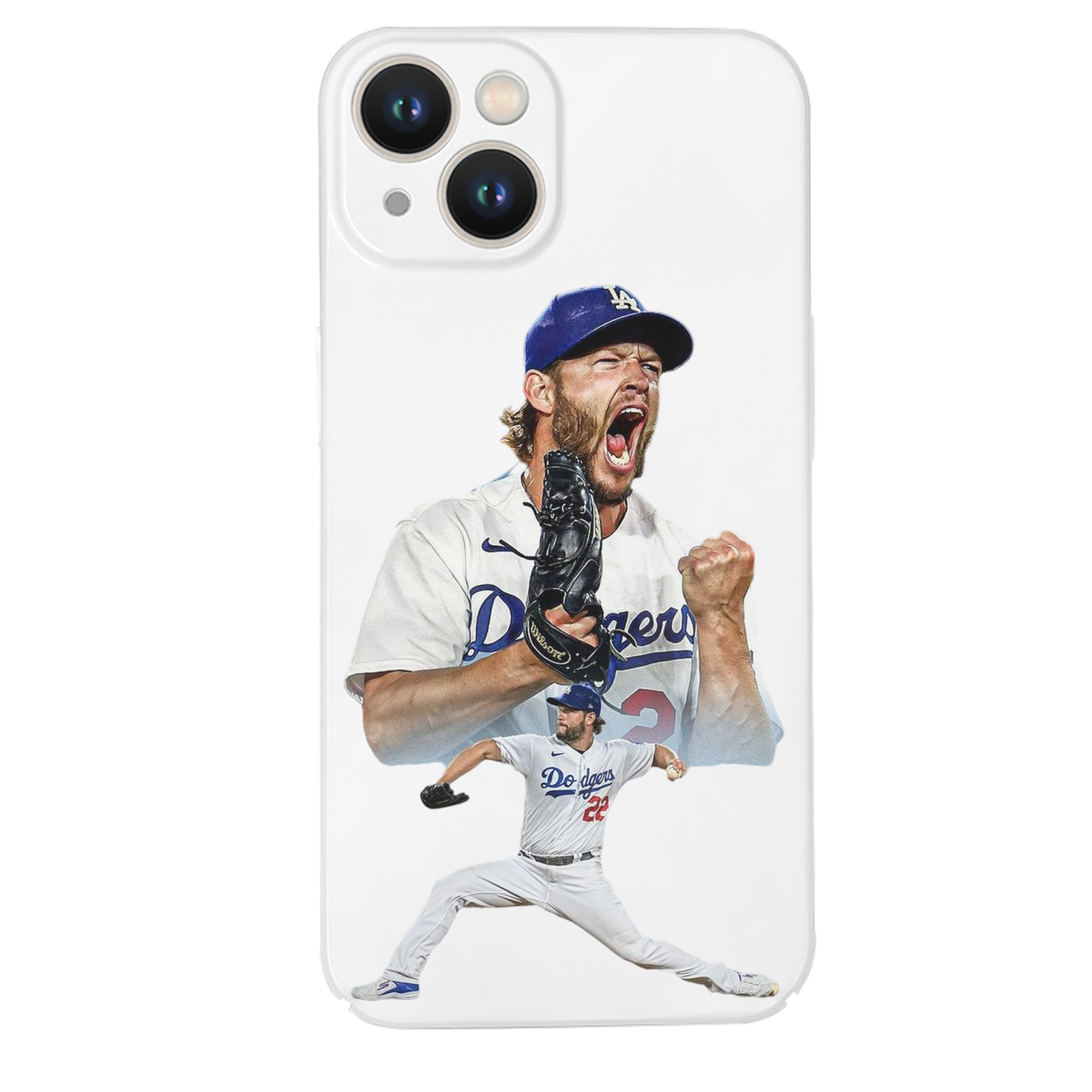 Clayton Kershaw 2 IPhone 14 Series Full-Cover Hard Case – Shockproof With Raised Camera Protection – Precise Cutouts, Wireless Charging Compatible – Durable, Anti-Yellowing, Easy To Clean